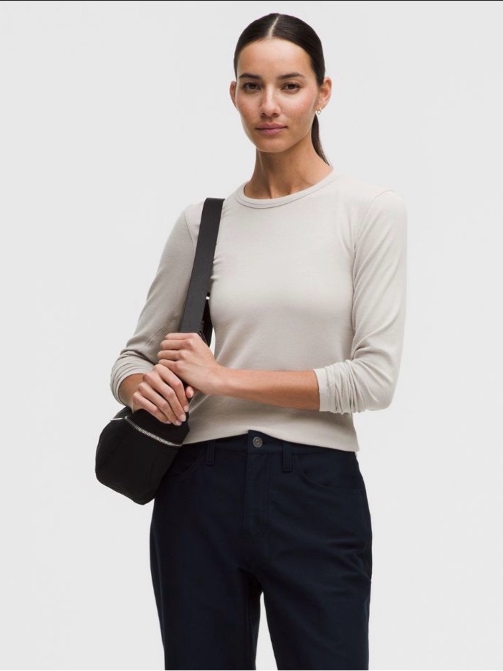 lululemon athletica Hold Tight Long-Sleeve Top in Dove Grey